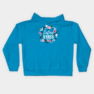 Latina Vibes - Buenas Energías - detalle con flores Kids Hoodie